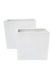 Mykonos Concrete White Tall Trough - Image 2