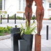 Manhattan Fiberglass Charcoal Tall Taper - Image 2