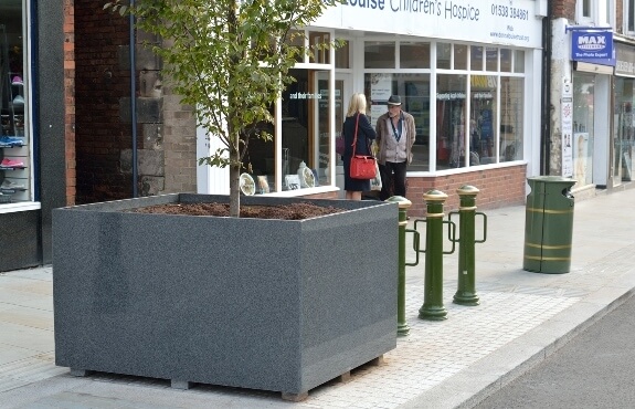 Custom granite planter - leek, staffordshire