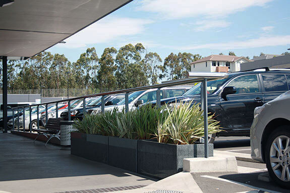 IOTA Granite Trough Pots at Stanhope Village Shopping Centre