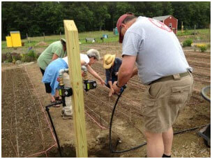 drip irrigation system fence