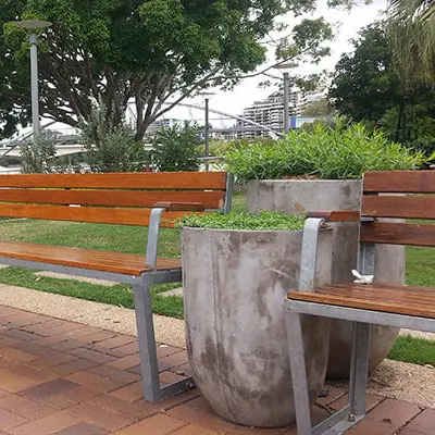 IOTA Venice Tall Round Planters Enhance Epicurious Garden