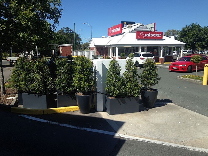 Fiberglass Planters Help Green