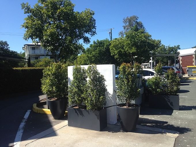 Fiberglass Planters Help Green