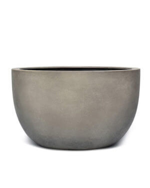Florence-Low-Round-Concrete-LightWeight-Planters