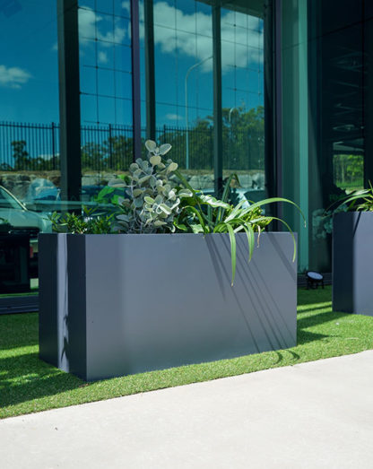Creating a partition using Fiberglass Charcoal Troughs in QLD
