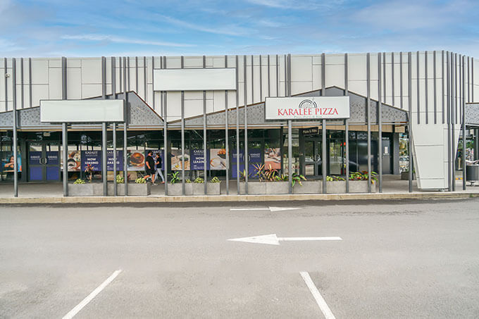 shopping center container planting
