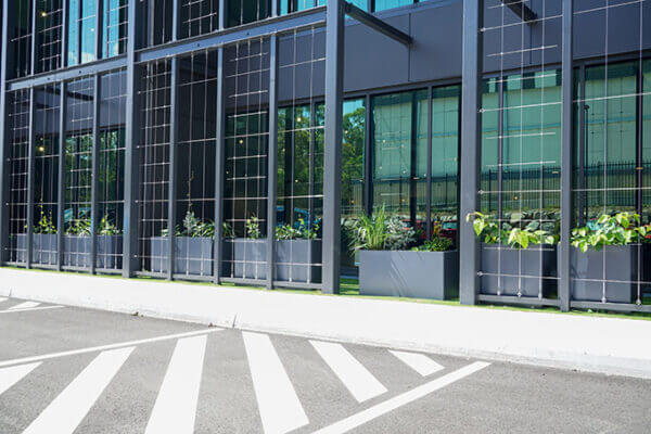 Fibreglass Planters at YouFoodz warehouse