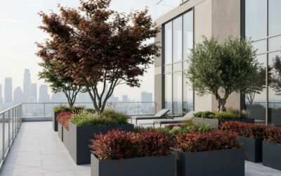 Redefining Rooftop Landscaping with Fibreglass Planters for Professionals