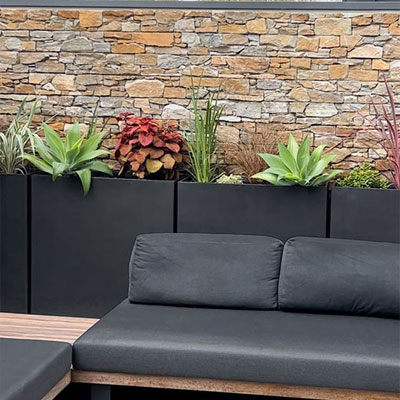Enhancing Outdoor Elegance with Manhattan Trough Planters at North Balwyn Residence