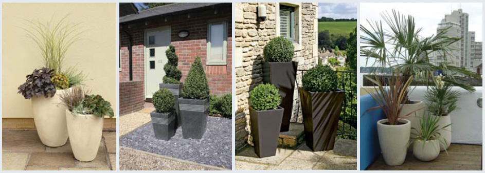Grouping planters is a fundamental design technique