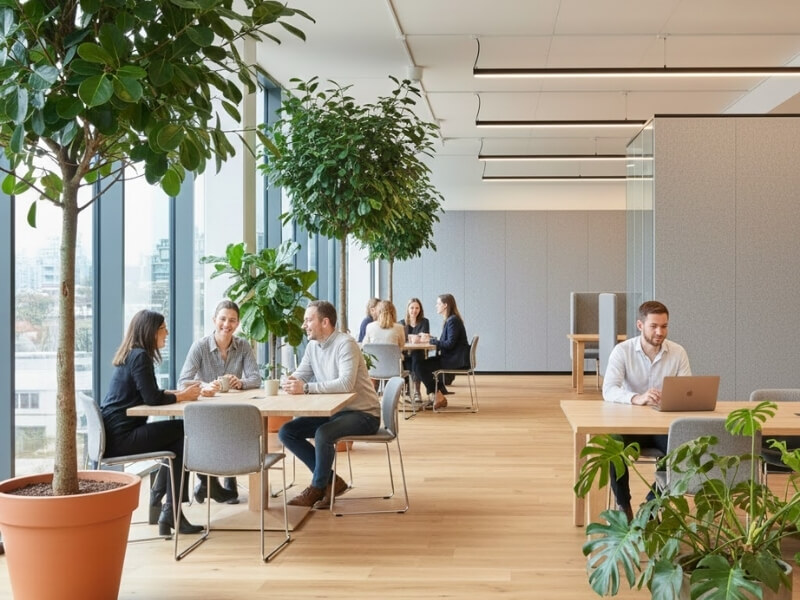 Biophilic Design in the Workplace: Maximising Employee Wellbeing with Office Planters