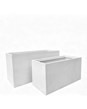 Mykonos Concrete White Trough