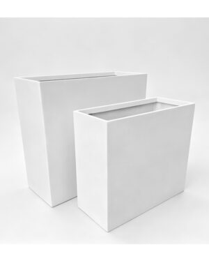 Mykonos Concrete White Tall Trough