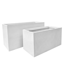 Mykonos rectangular trough planter