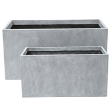 Milano light concrete trough planter Milano light concrete trough planter