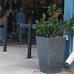 Shopping Centre Streetscaping – Granite Tall Taper Large Planters