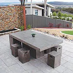 An Elegant and Sleek Garden Table for Residential Design