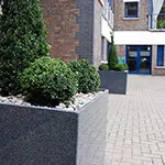 Plantation Wharf, Battersea Street Scape – Custom Granite Planters