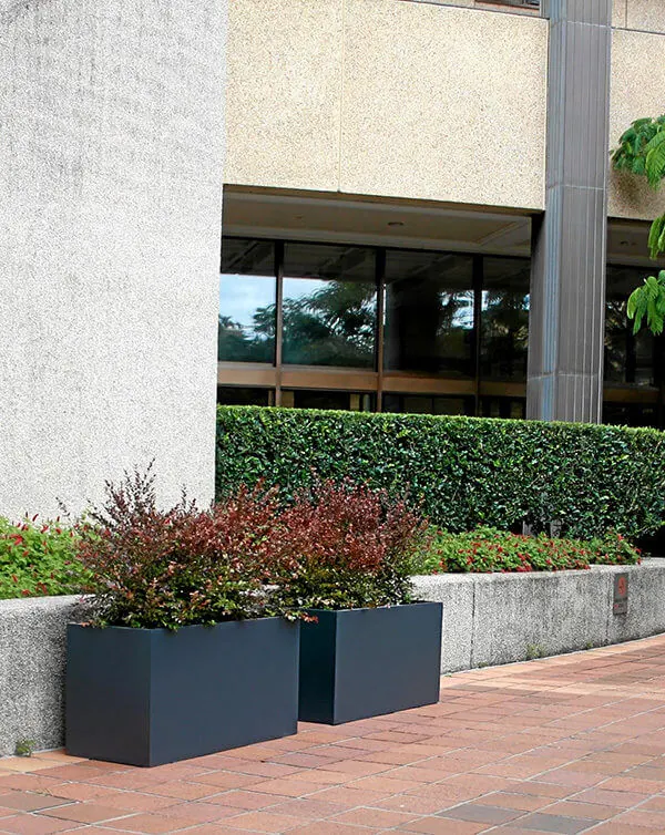 Manhattan Fiberglass Trough Planters