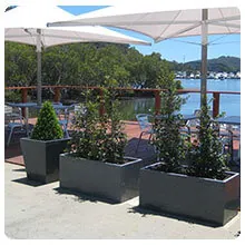 Extra Large Garden Planters, Granite Pots at Fenwicks Marina