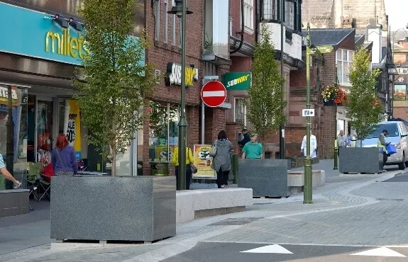 IOTA Granite Planters - Leek town centre development