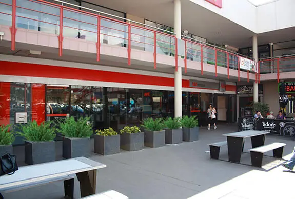 IOTA Granite Planters in front of Westpac