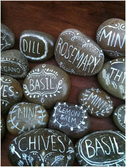 Rocks-as-Garden-Markers