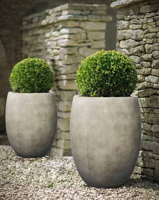 Florence Tall Round Bolla Concrete Planters - Image 4