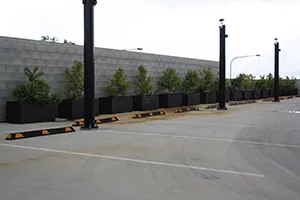 IOTA Moscow Planters used in a Carpark