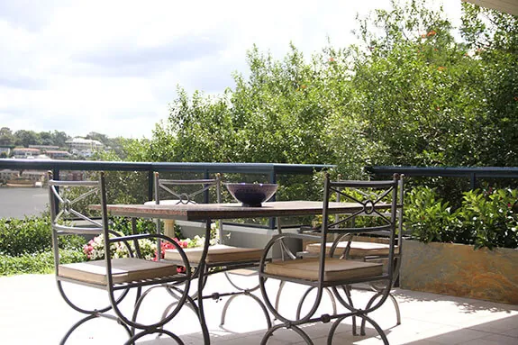 Slate Planters on Terrace