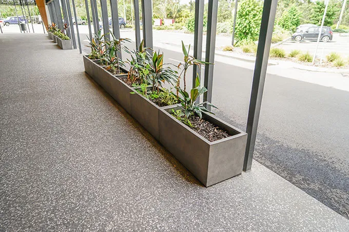 concrete planter boxes