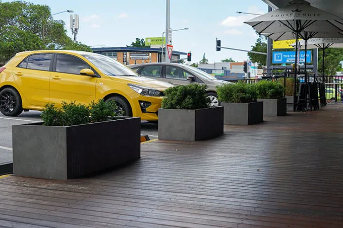 Rectangular Planters used in Car Park