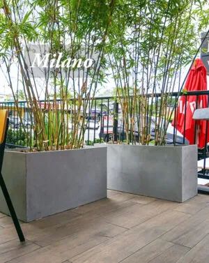 Milano Rectangle Planter Pair