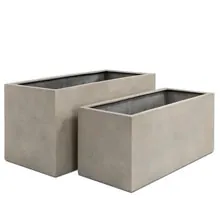 Alaska GRC Off-White Range Trough Planter Box