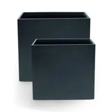 Tall Trough Manhattan Charcoal Fibreglass Planter Box