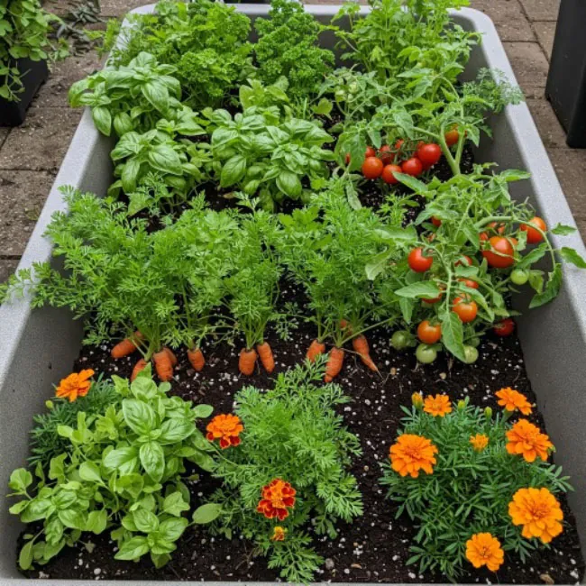 mixed-container-companion-planting