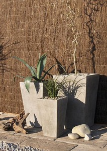 Venice composite cement planters