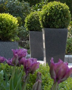 Large granite planters