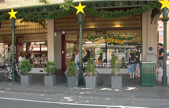 Stone Pots Used For Melbourne City Streetscaping