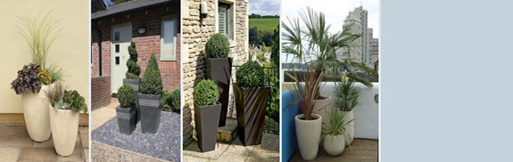 planter ideas - varied size planters