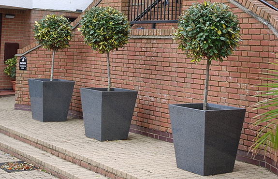 IOTA’s Granite stone planters at Seaview Bay, Isle of Wight