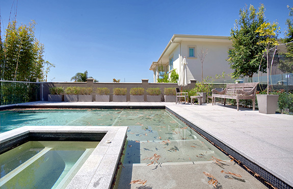 Planters in Poolside Landscaping